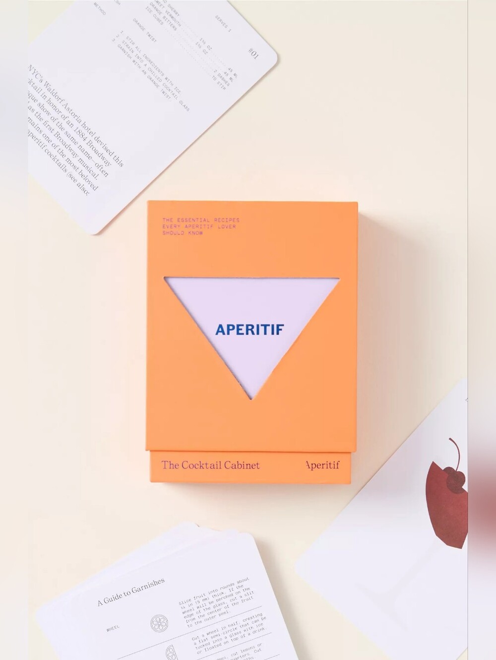 The Cocktail Cabinet: 50 Cocktail Recipes Card Deck Apertif